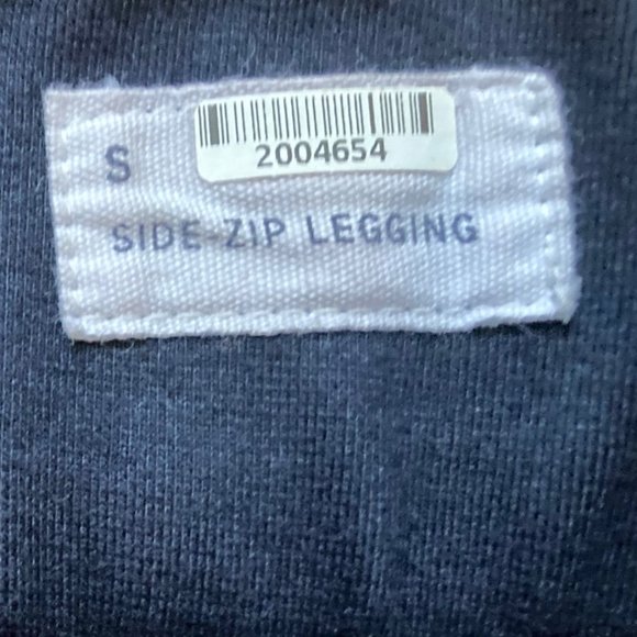 Navy Blue GAP Cotton Blend Side Zip Cropped Leggings Size Small Petite - Picture 6 of 7